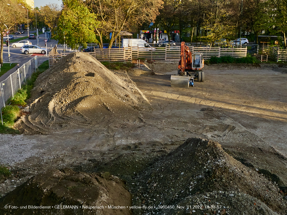 11.11.2022 - Baustelle an der Quiddestraße Haus für Kinder in Neuperlach